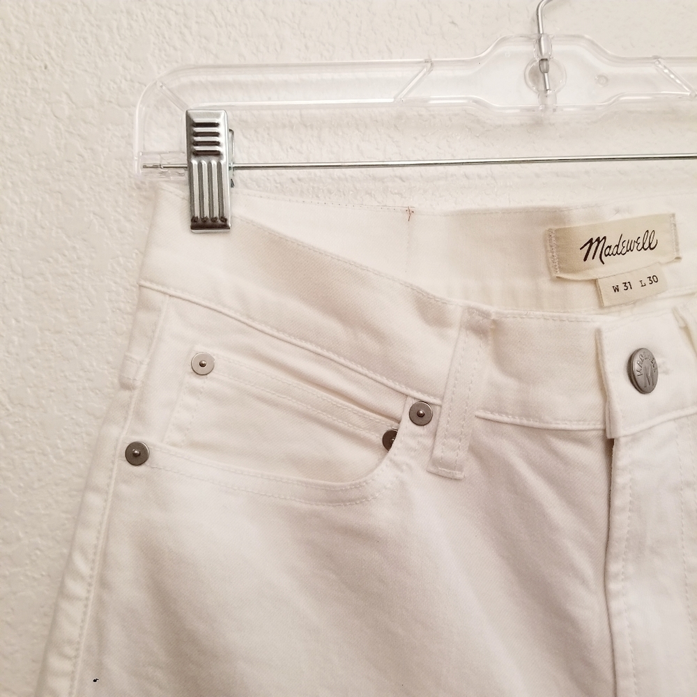 NWT Madewell Skinny Everyday Flex Jeans Tile White - Picture 5 of 8